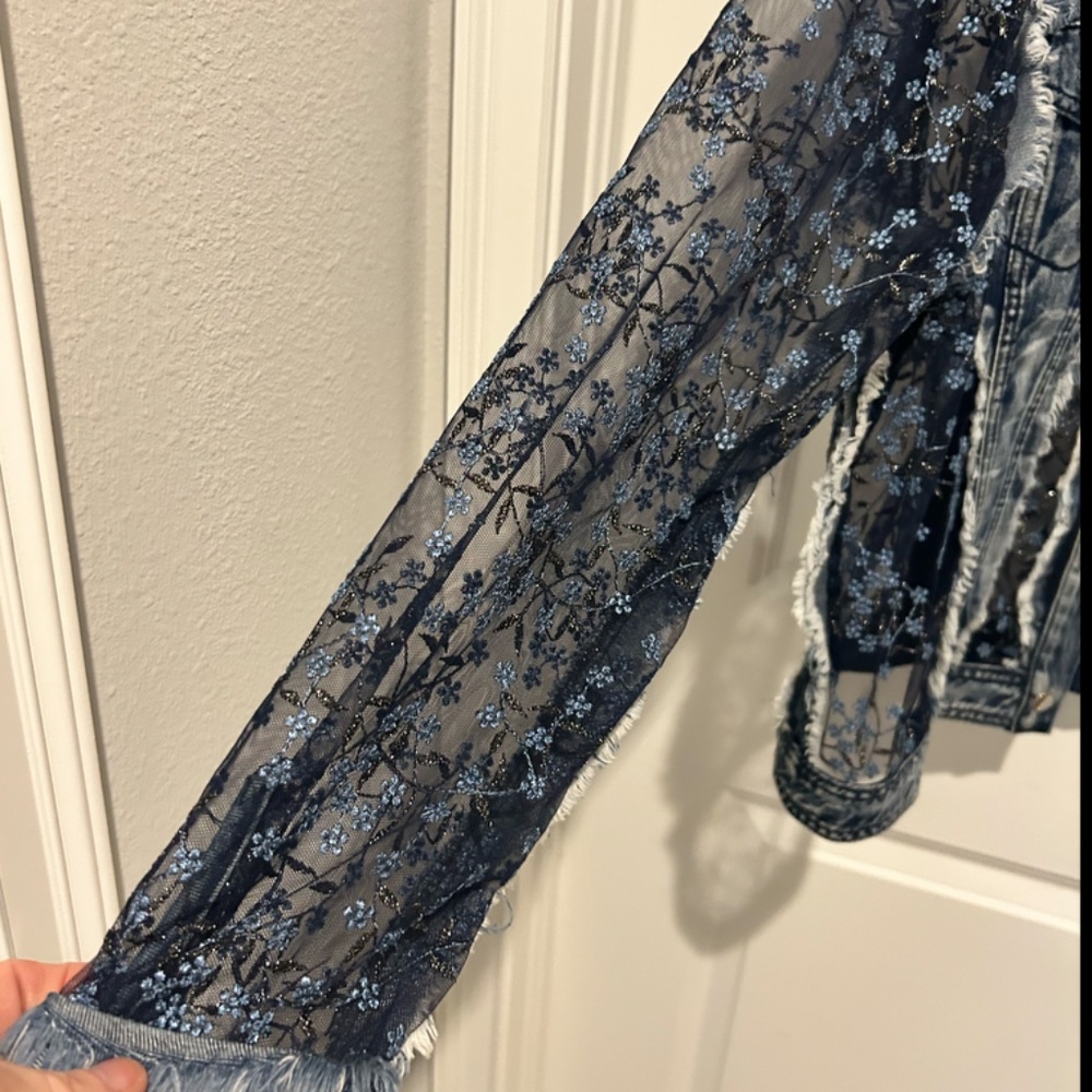 Lace and Jean Jacket - Picture 7 of 9
